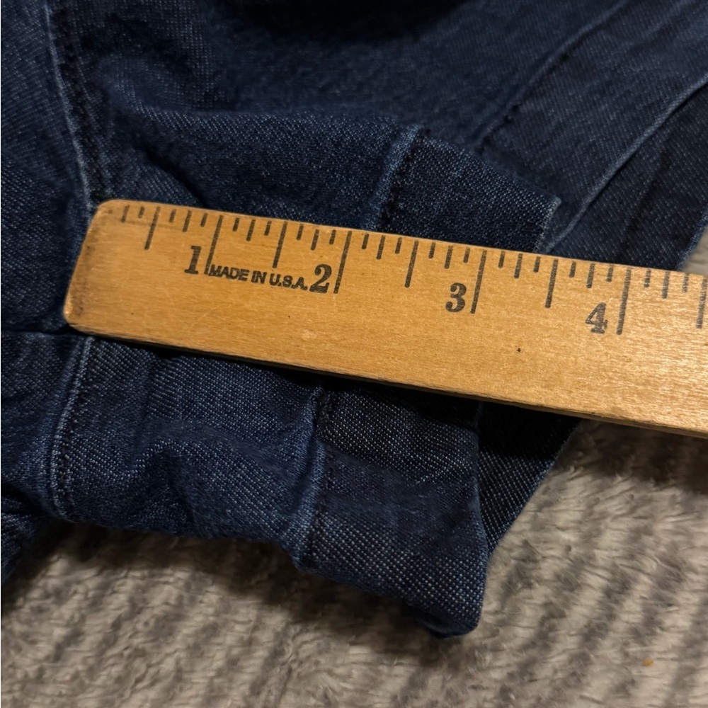 Doen x Gap Shorts Womens 16 / 34 Waist Blue Denim Button Fly High Rise NEW - Picture 11 of 13